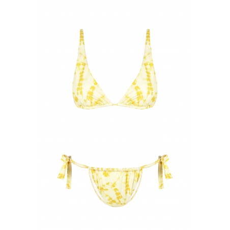 Bikini Flame Al Sole Tie Dye Amarillo Robin Collection Robin Collection