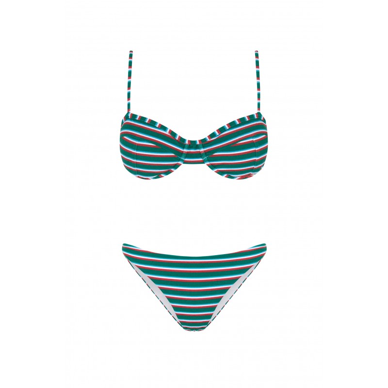 Coyote Balconette Bikini Green Robin Collection Robin Collection