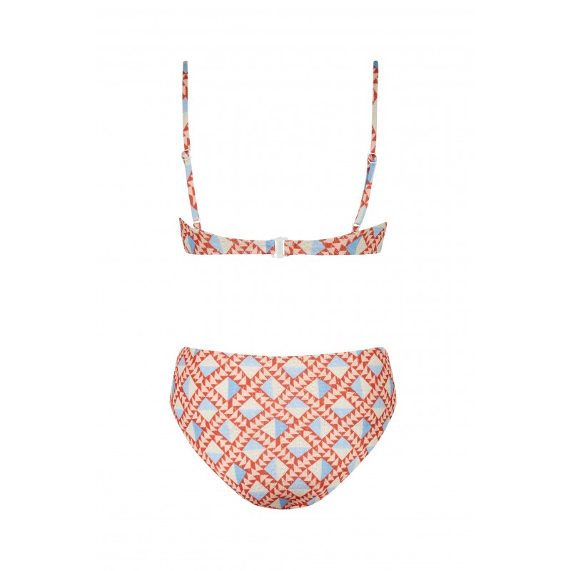 Mohawk Balconette Bikini High Red Robin Collection Robin Collection