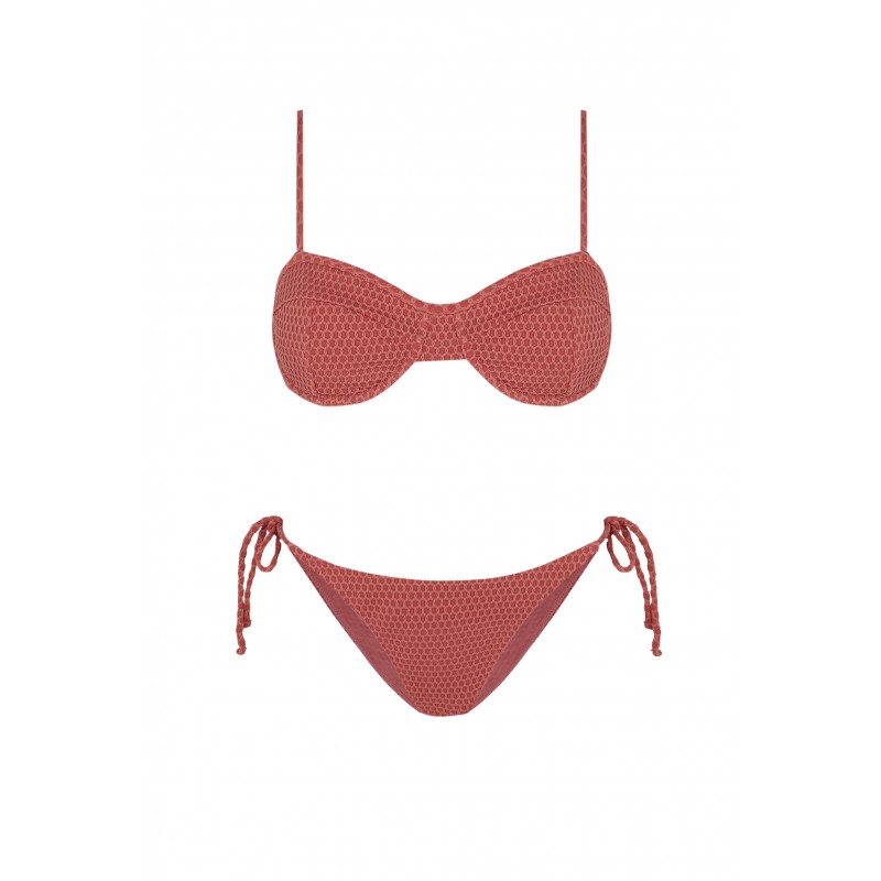 Bikini Balconette RedSand Rojo Robin Collection Robin Collection
