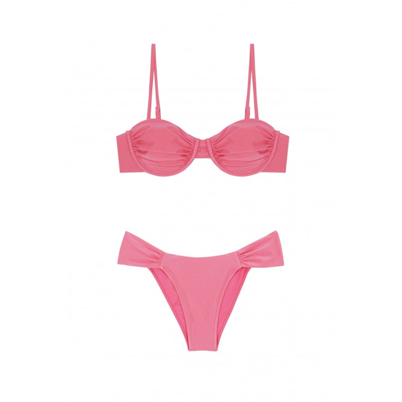 Rosé balconette bikini Robin Collection