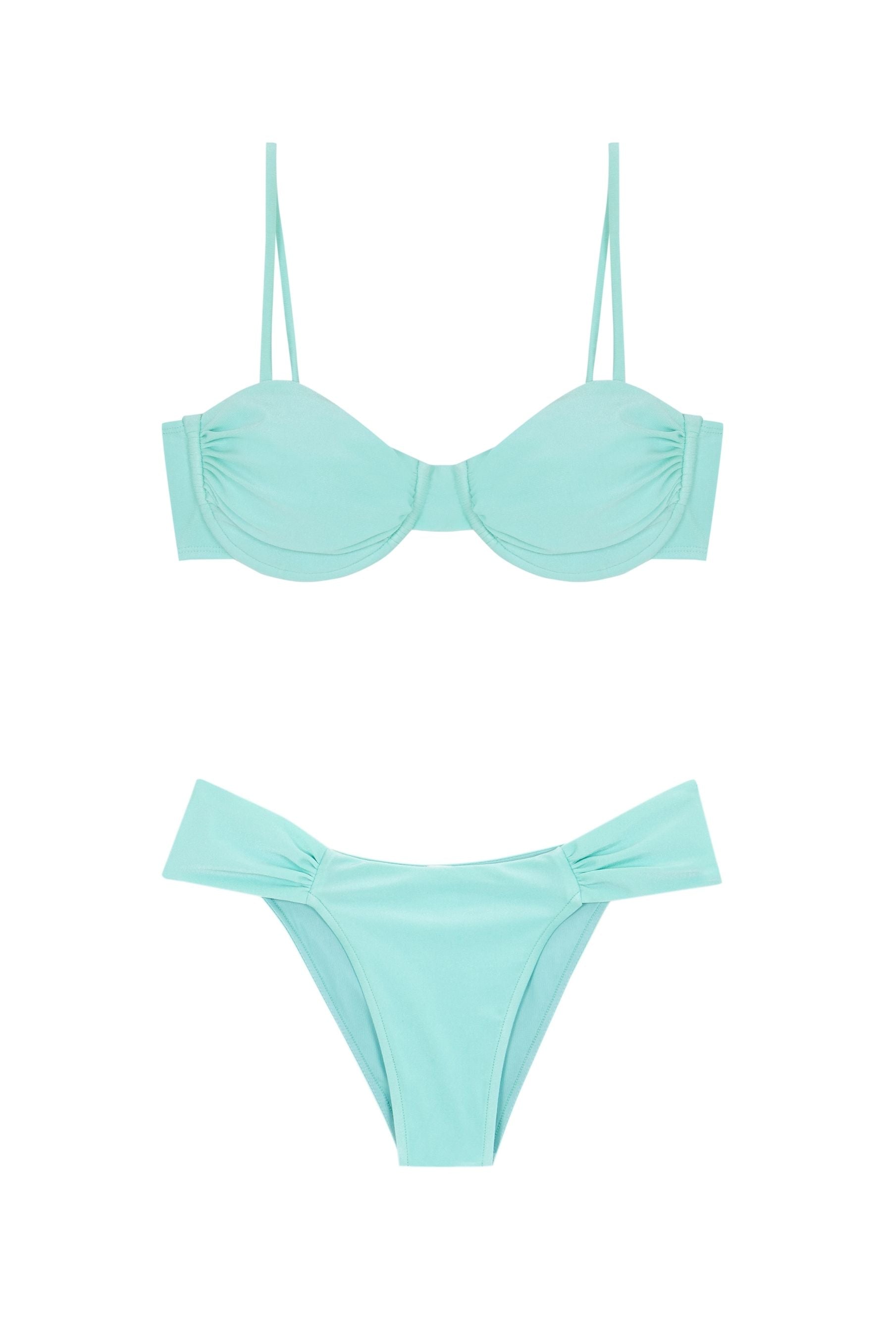 Maillot de bain 2 pièces Balconnet Turquoise