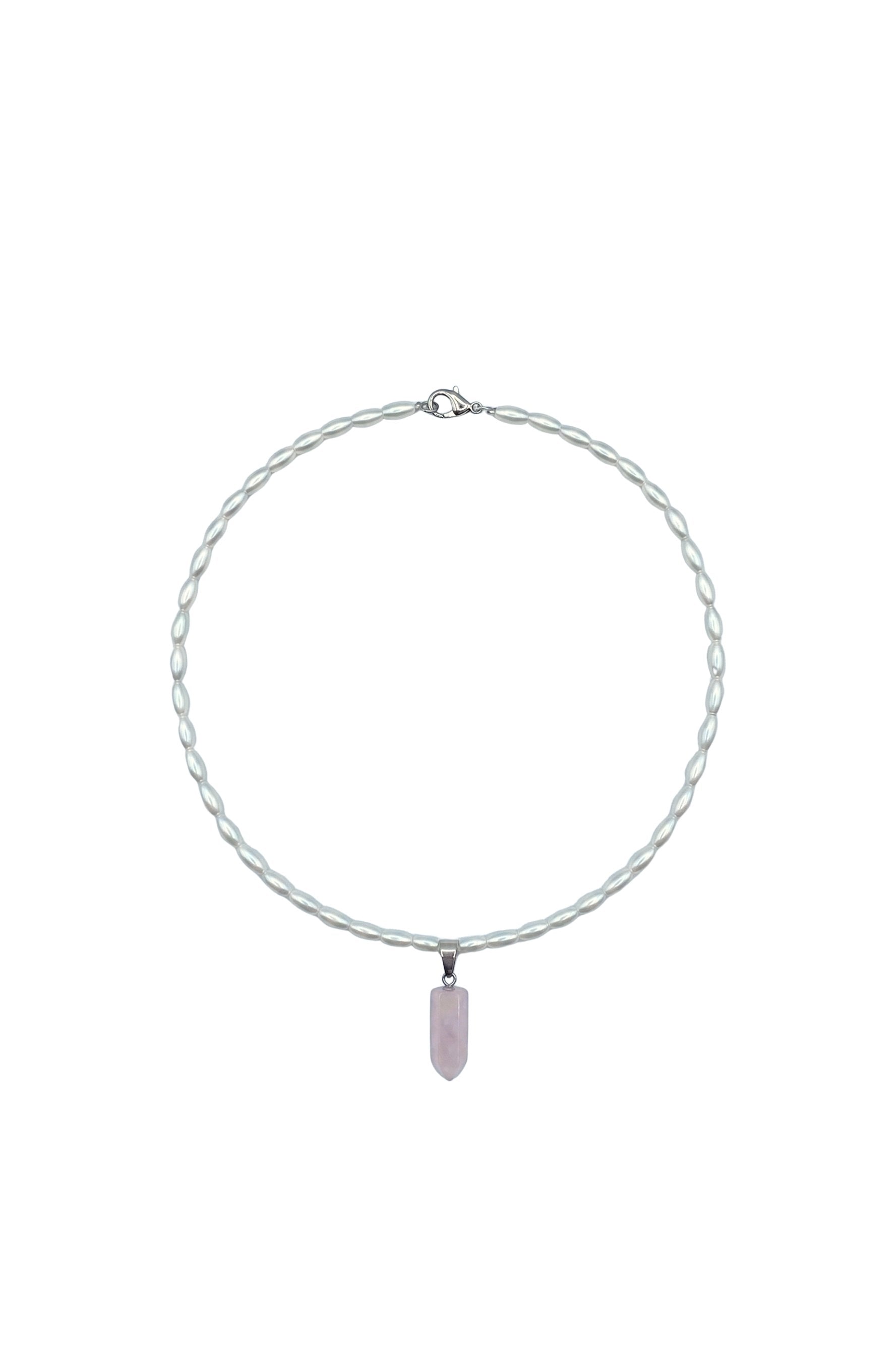 Collar Cuarzo Rosado