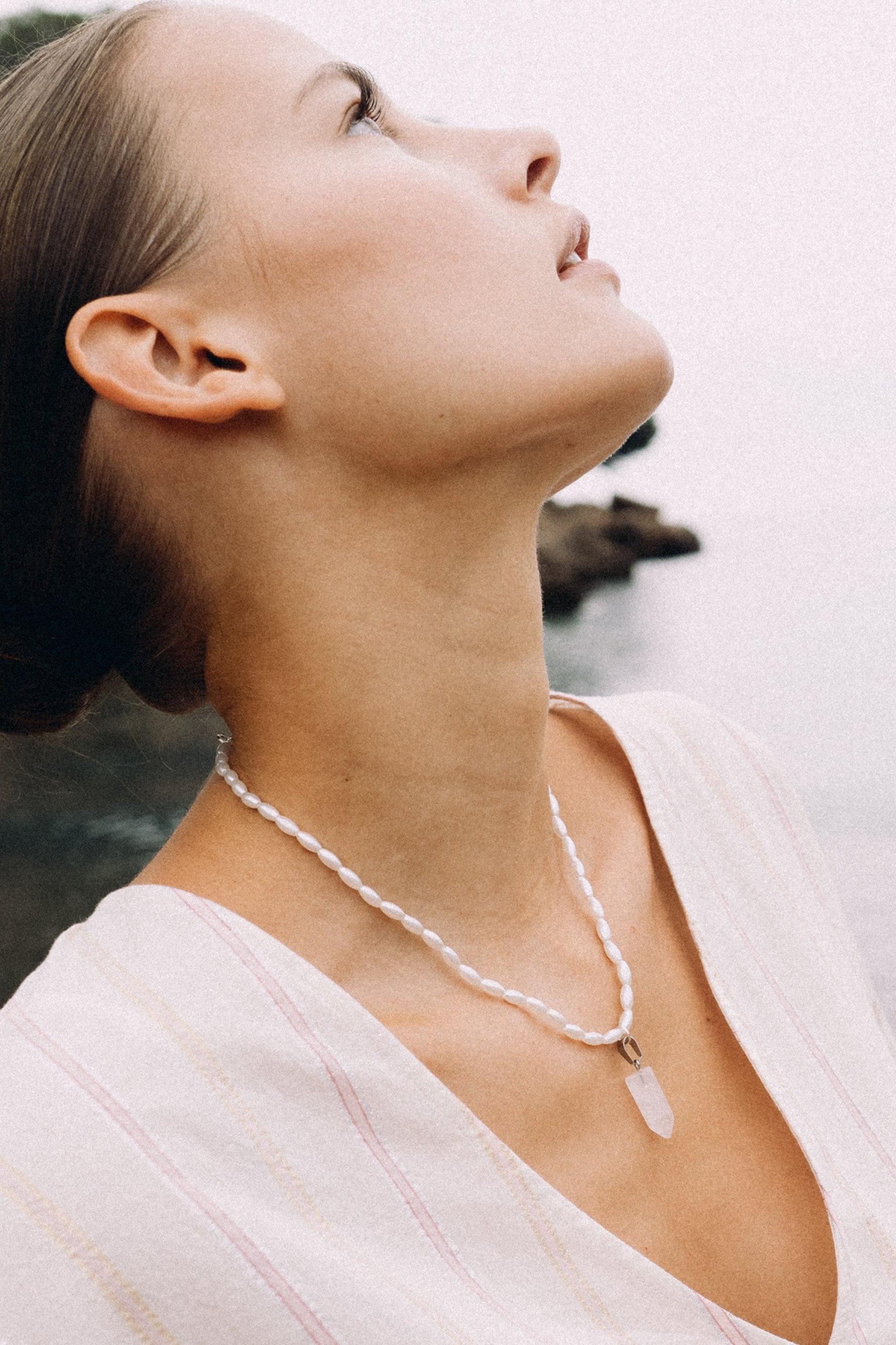 Collar Cuarzo Rosado