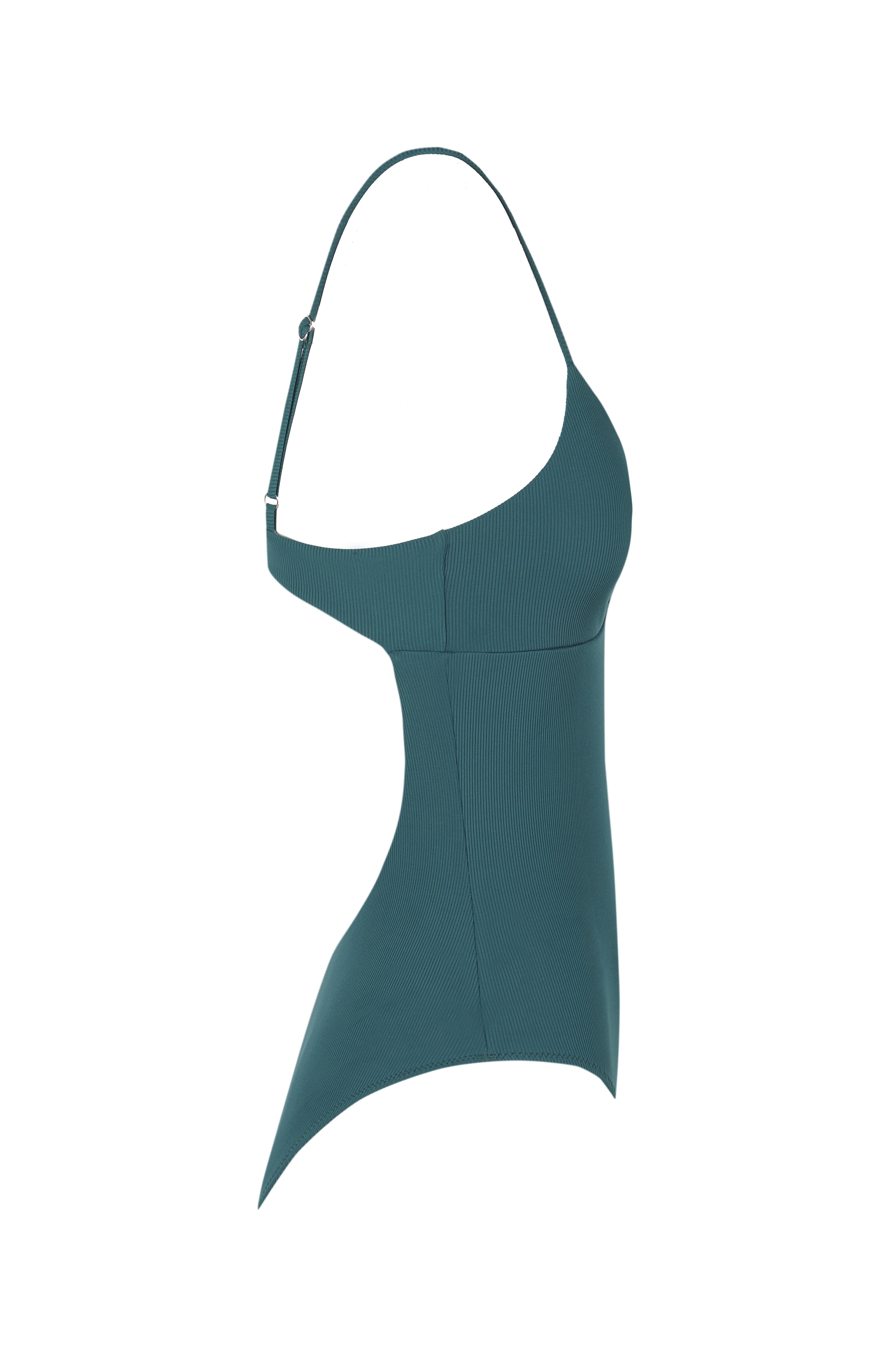 Maillot de Bain Verde Petróleo