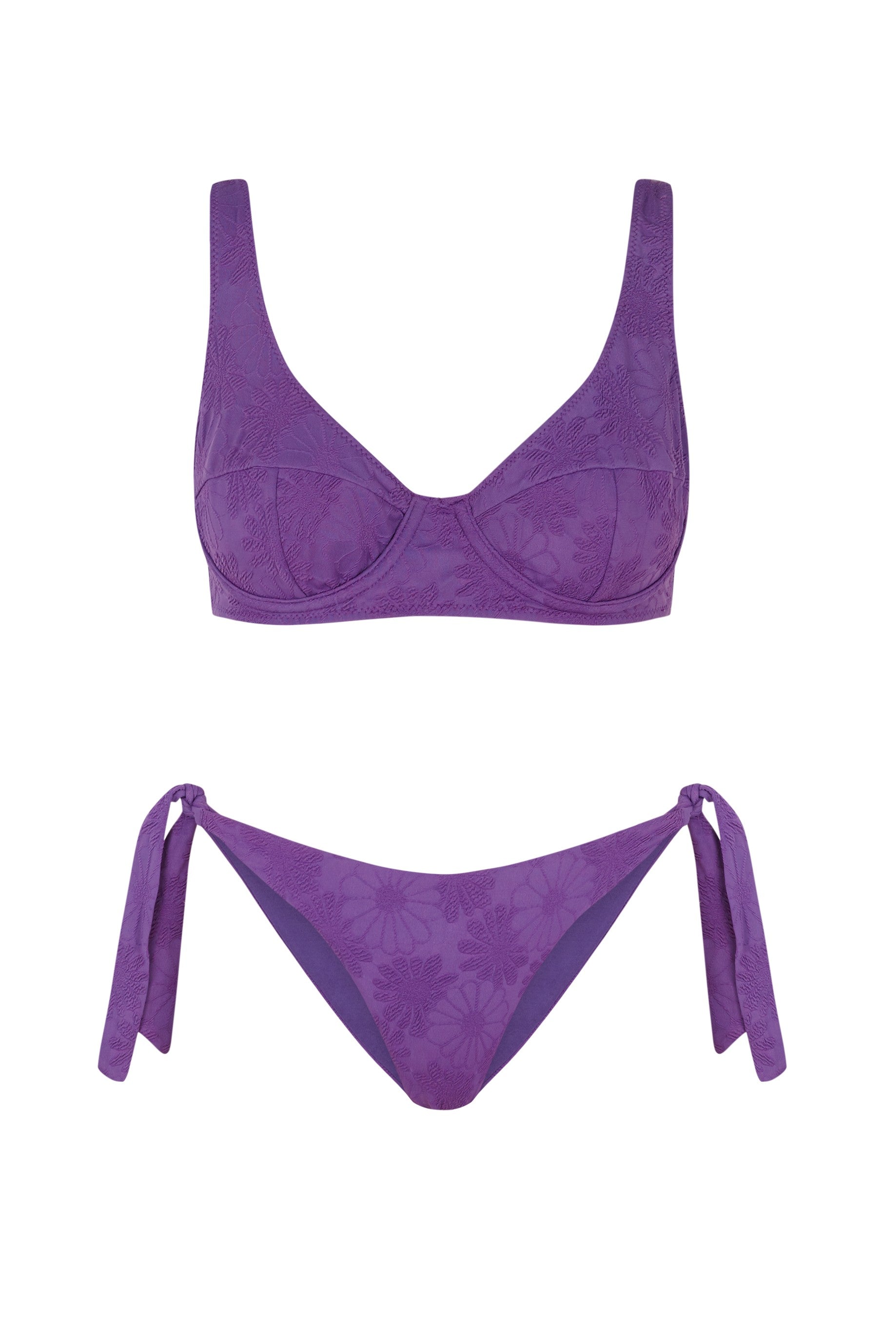 Maillot de bain 2 pièces Balconnet Comfy Violet