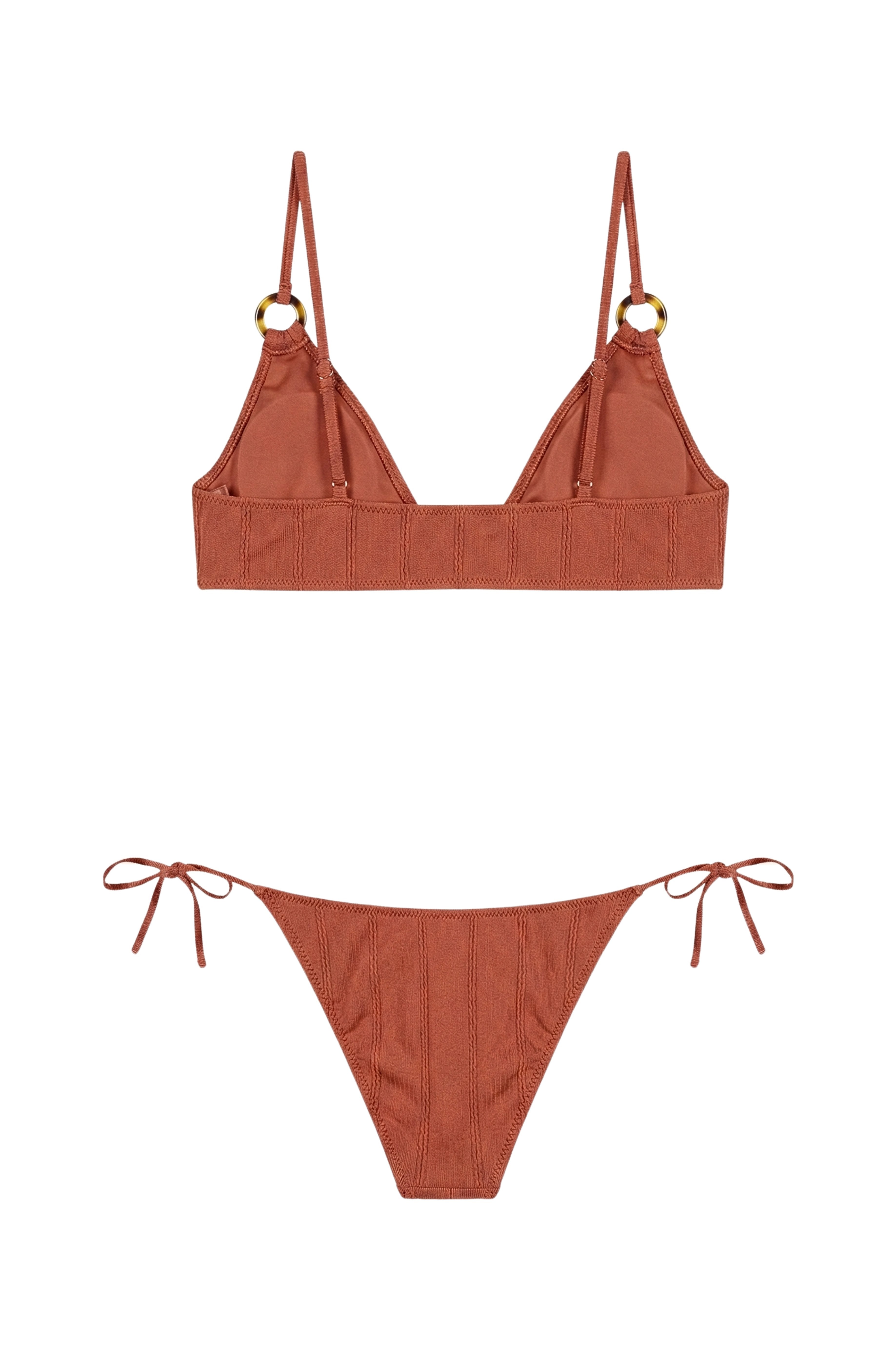 Terracotta Lace Bikini Tie