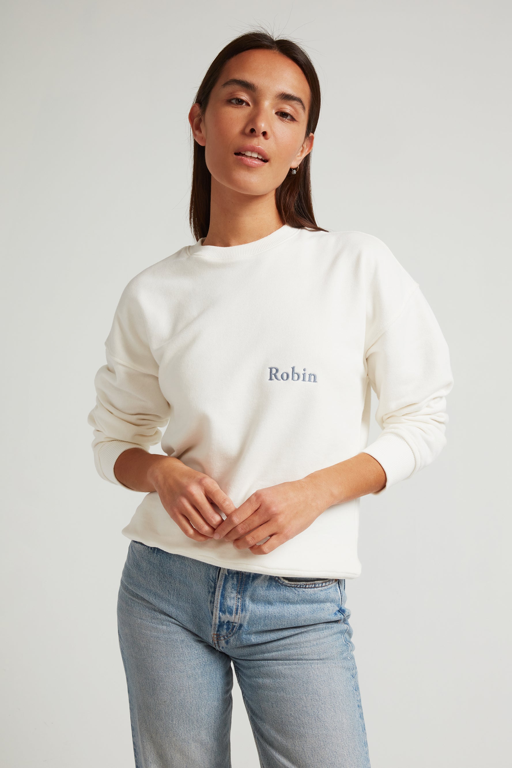 Sweat-Shirt Salt Blue Stone