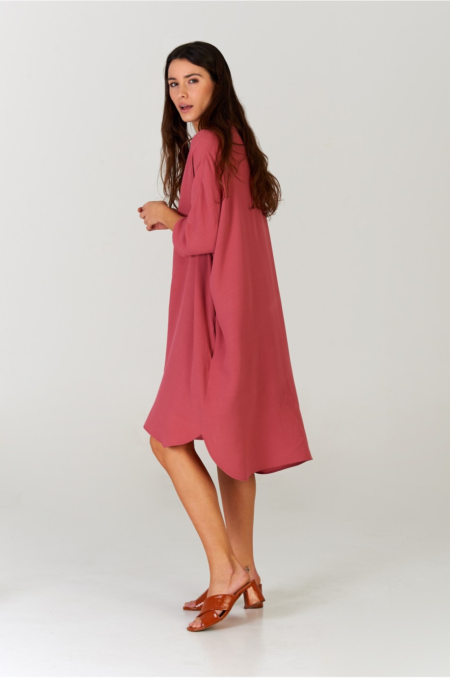 Vestido camisero Marsala Vestido camisero Marsala