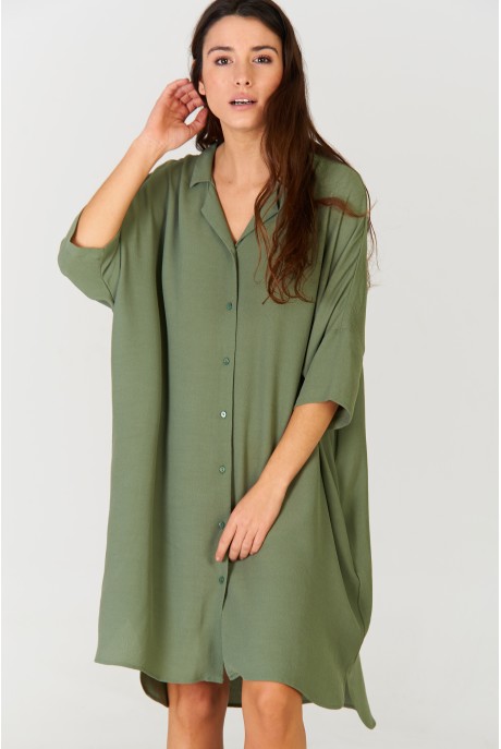 Vestido camisero Khaki Vestido camisero Khaki