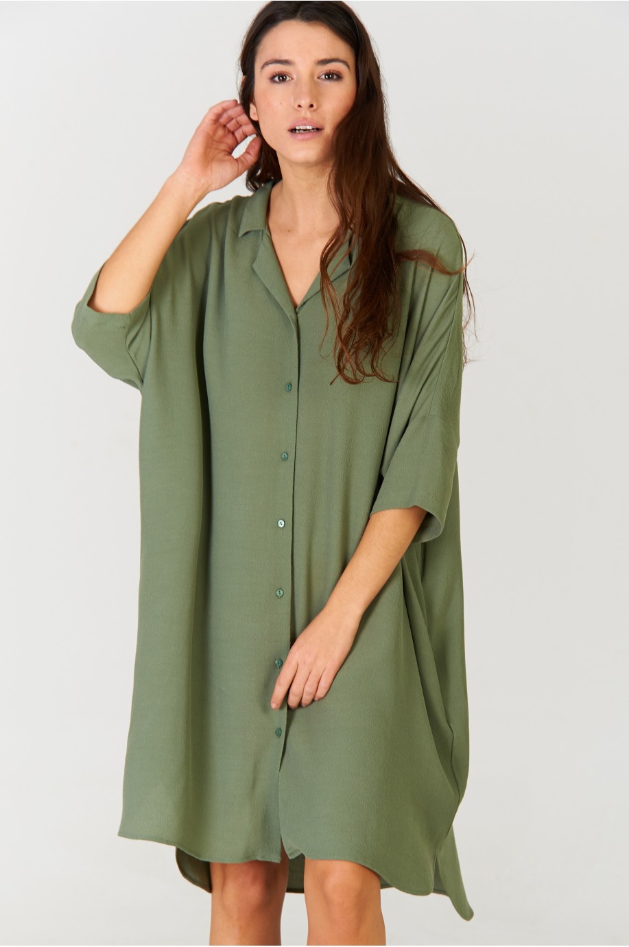 Vestido camisero Khaki Vestido camisero Khaki
