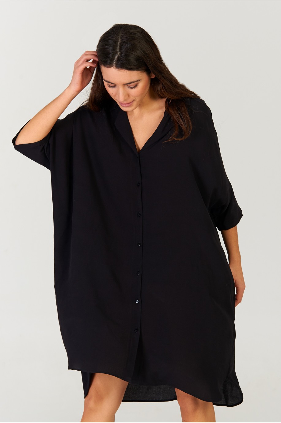 Vestido camisero Negro Vestido camisero Negro
