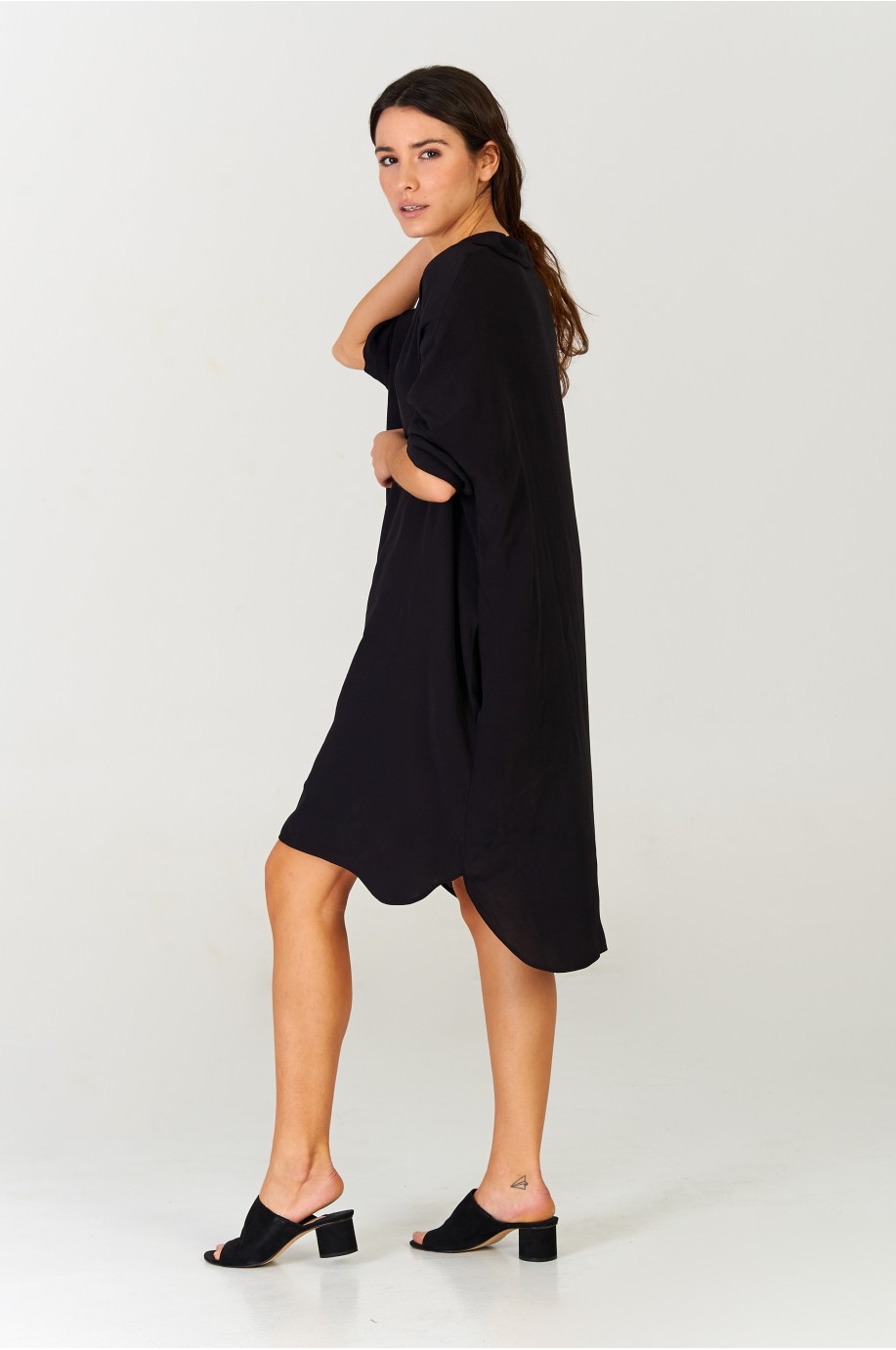 Vestido camisero Negro Vestido camisero Negro