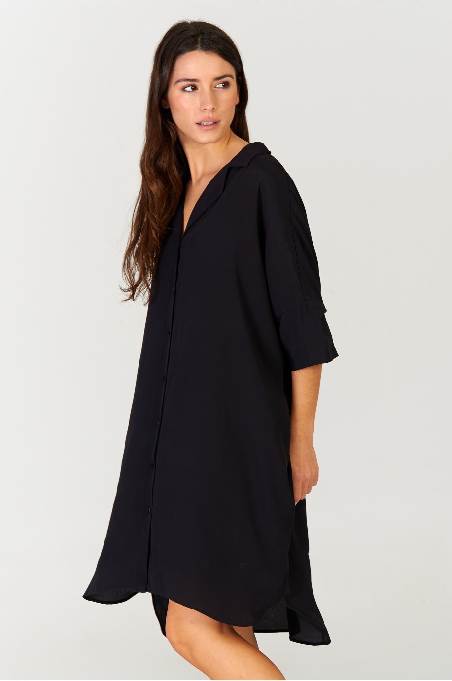 Vestido camisero Negro Vestido camisero Negro