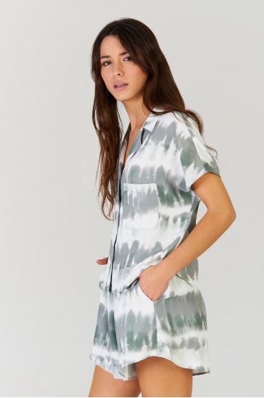 Camisa Tie Dye Khaki