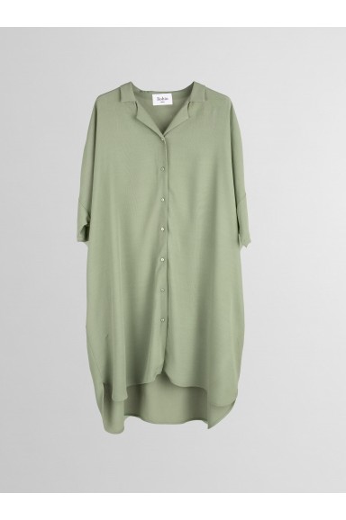 Vestido camisero Khaki