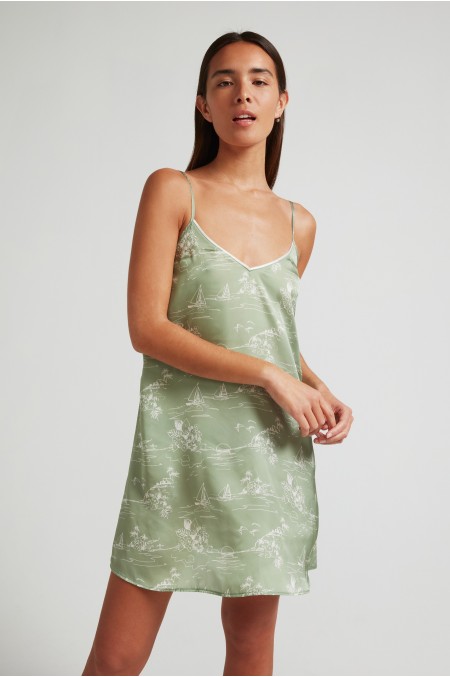 Olive Green Breeze Nightgown