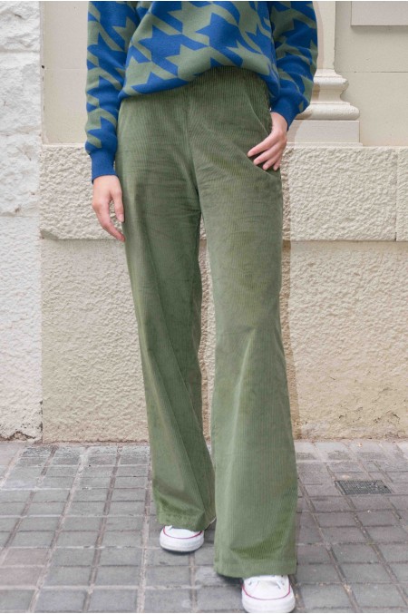 Pantalón pana Hunter Verde- Robin Collection AW22