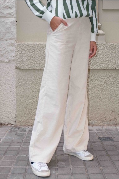 Pantalón pana Hunter Crudo - Robin Collection AW22