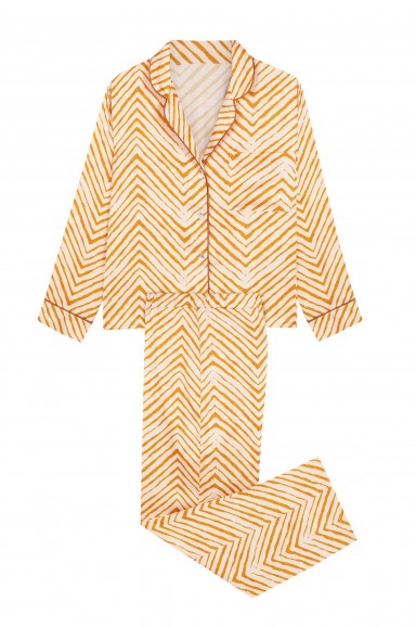 Long sleeve pajama in satin | Robin Collection