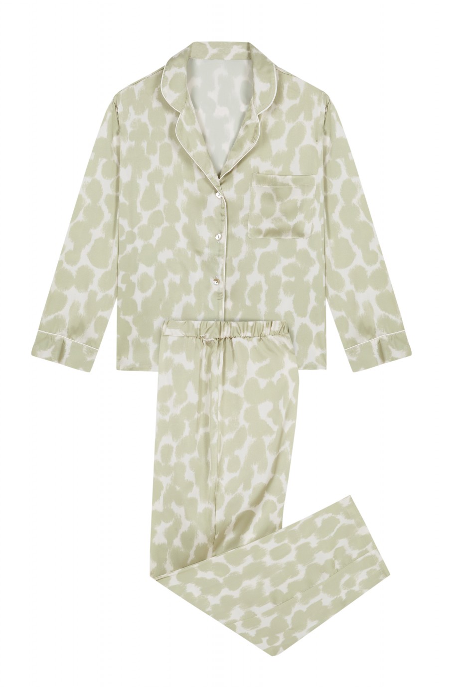 Pyjama manches longues en satin | Robin Collection Pyjama manches longues en satin | Robin Collection