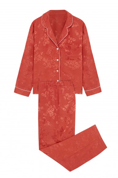 Long sleeve pajama in viscose | Robin Collection