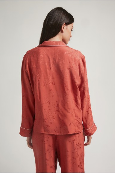 Long sleeve pajama in viscose | Robin Collection