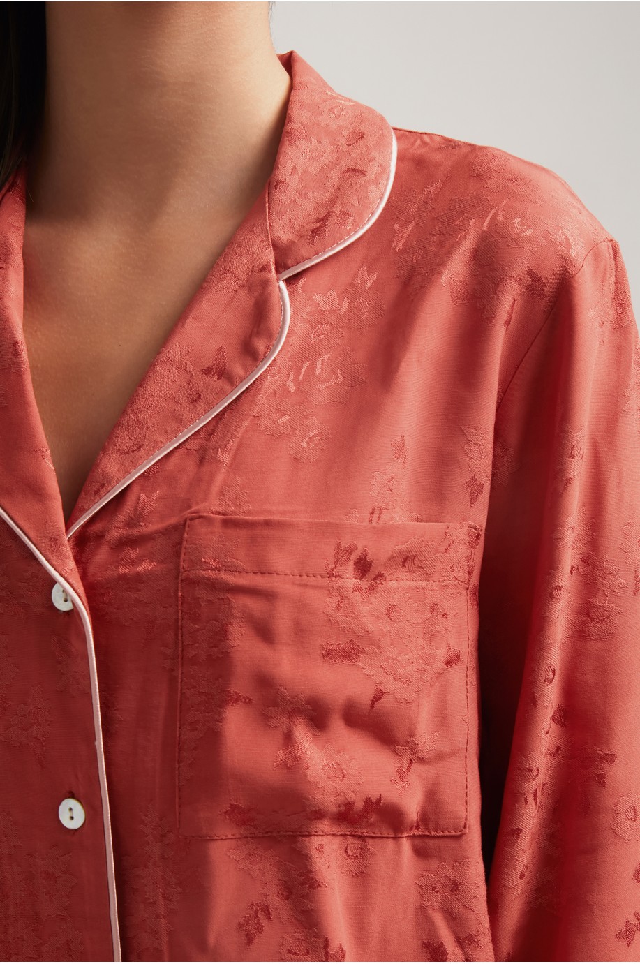 Pyjama manches longues en viscose | Robin Collection