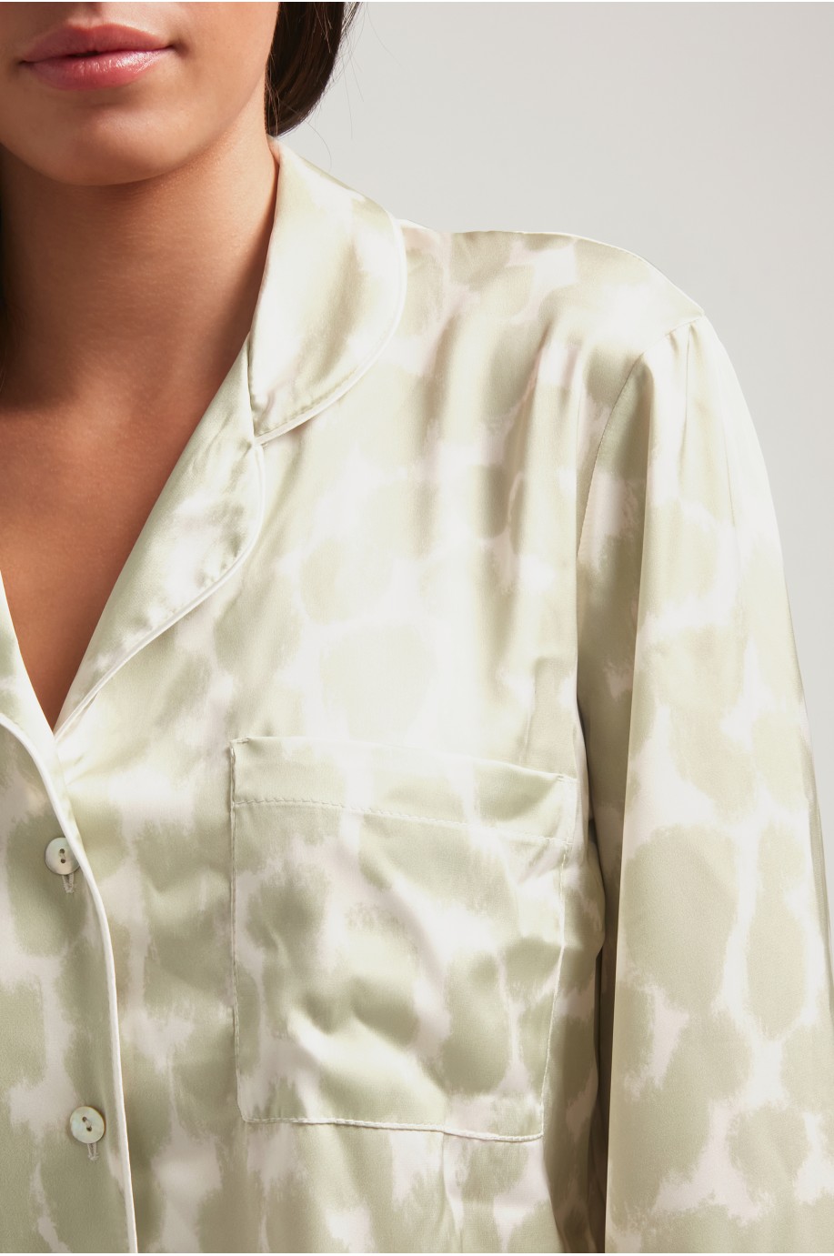 Pyjama manches longues en satin | Robin Collection Pyjama manches longues en satin | Robin Collection