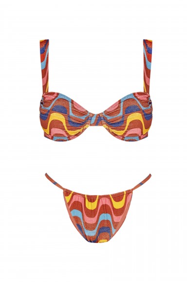 Rivera Leaf Balconette Bikini | Robin Collection
