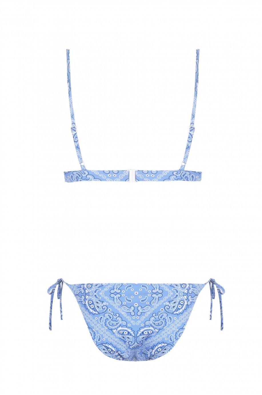 Bikini Sporty Bandana Azzurra Tie | Robin Collection