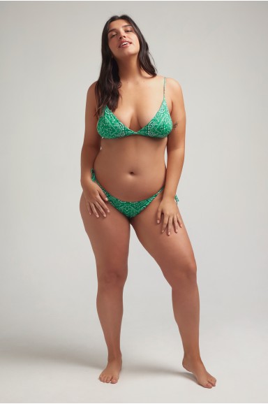 Bikini Sporty Bandana Verde Tie | Robin Collection