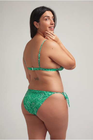 Bikini Sporty Bandana Verde Tie | Robin Collection