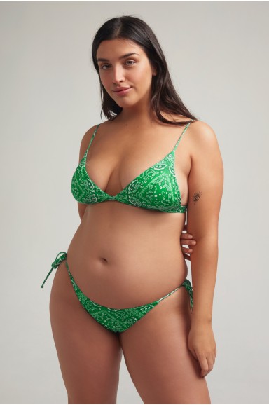 Bikini Sporty Bandana Verde Tie | Robin Collection