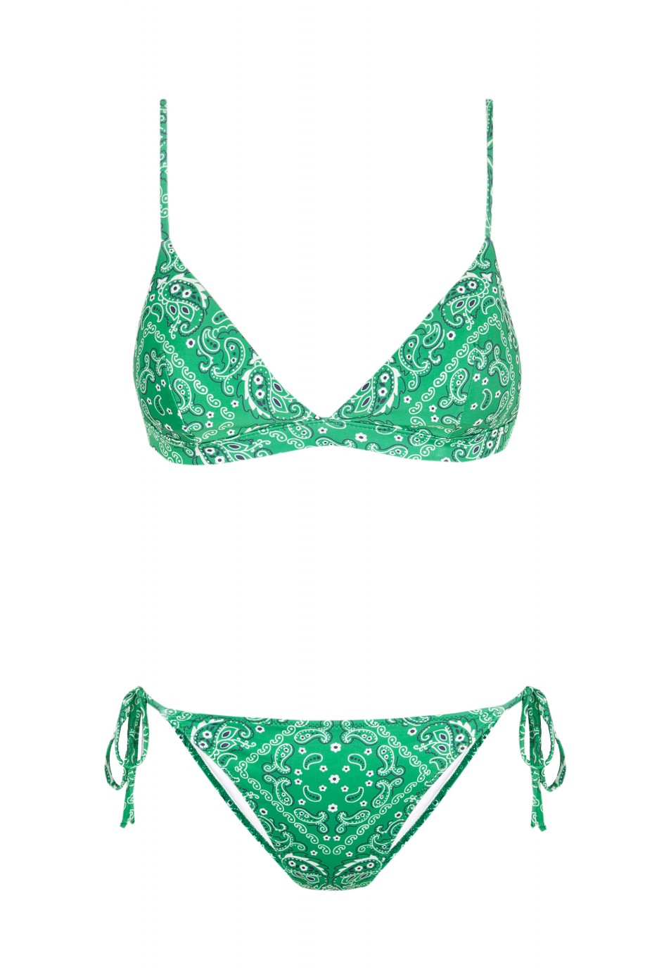 Bikini Sporty Bandana Verde Tie | Robin Collection