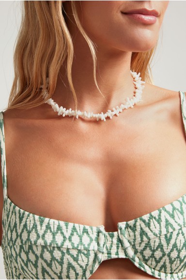 Collar coral blanco | Robin Collection