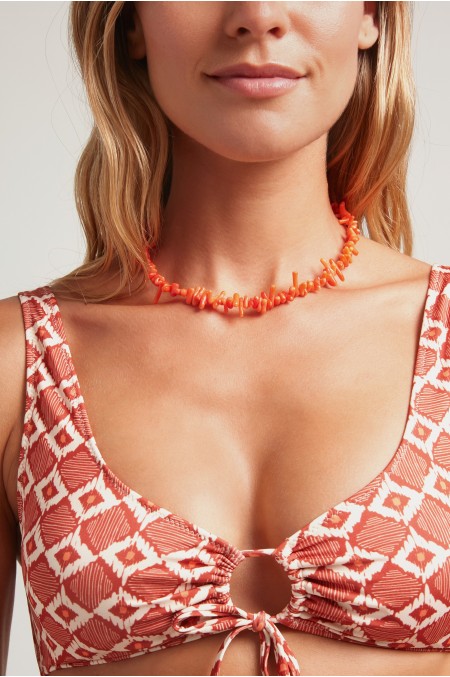 Collar coral naranja | Robin Collection