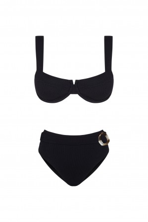 Bikini Balconette Nero High