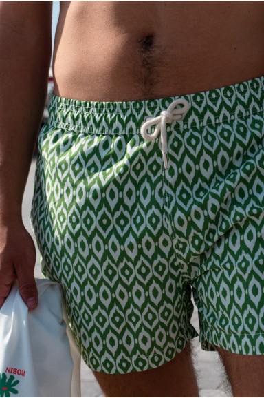 Bañador Hombre Ikat Verde | Robin Collection