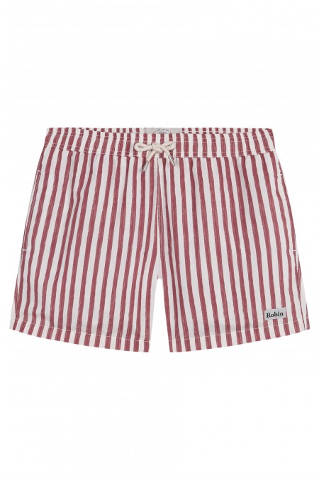 Cherry Stripes Swim Short