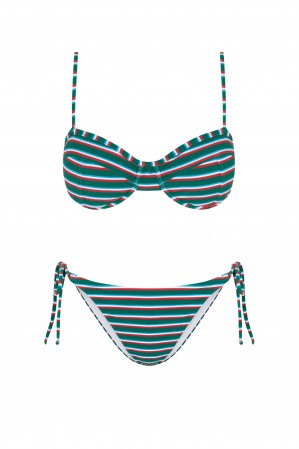 Bikini Balconette Coyote Tie | Robin Collection