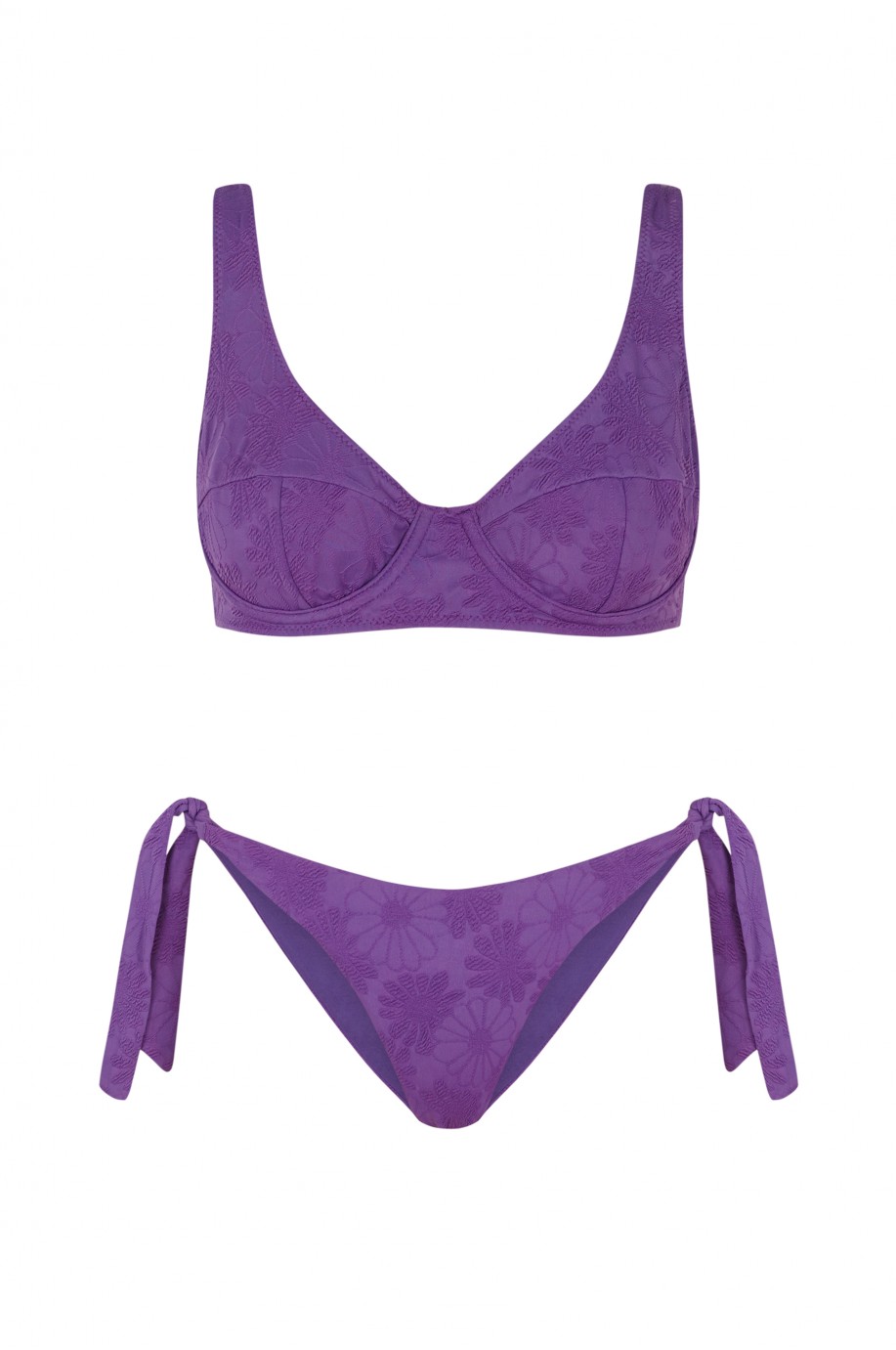 Bikini Balconette Comfy Violet Tie| Robin Collection