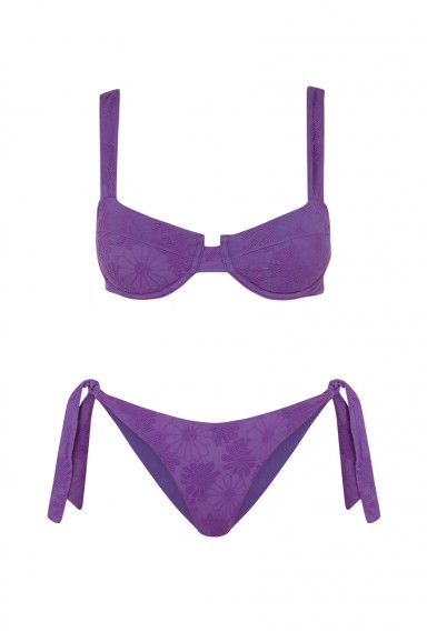 Bikini Balconette Violet Tie | Robin Collection