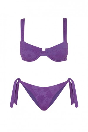 Violet Balconette Bikini Tie | Robin Collection