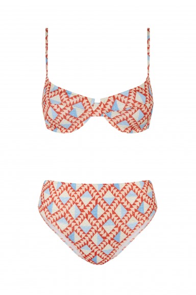 Maillot de bain 2 pièces Balconette Mohawk Culotte Haute | Robin Collection