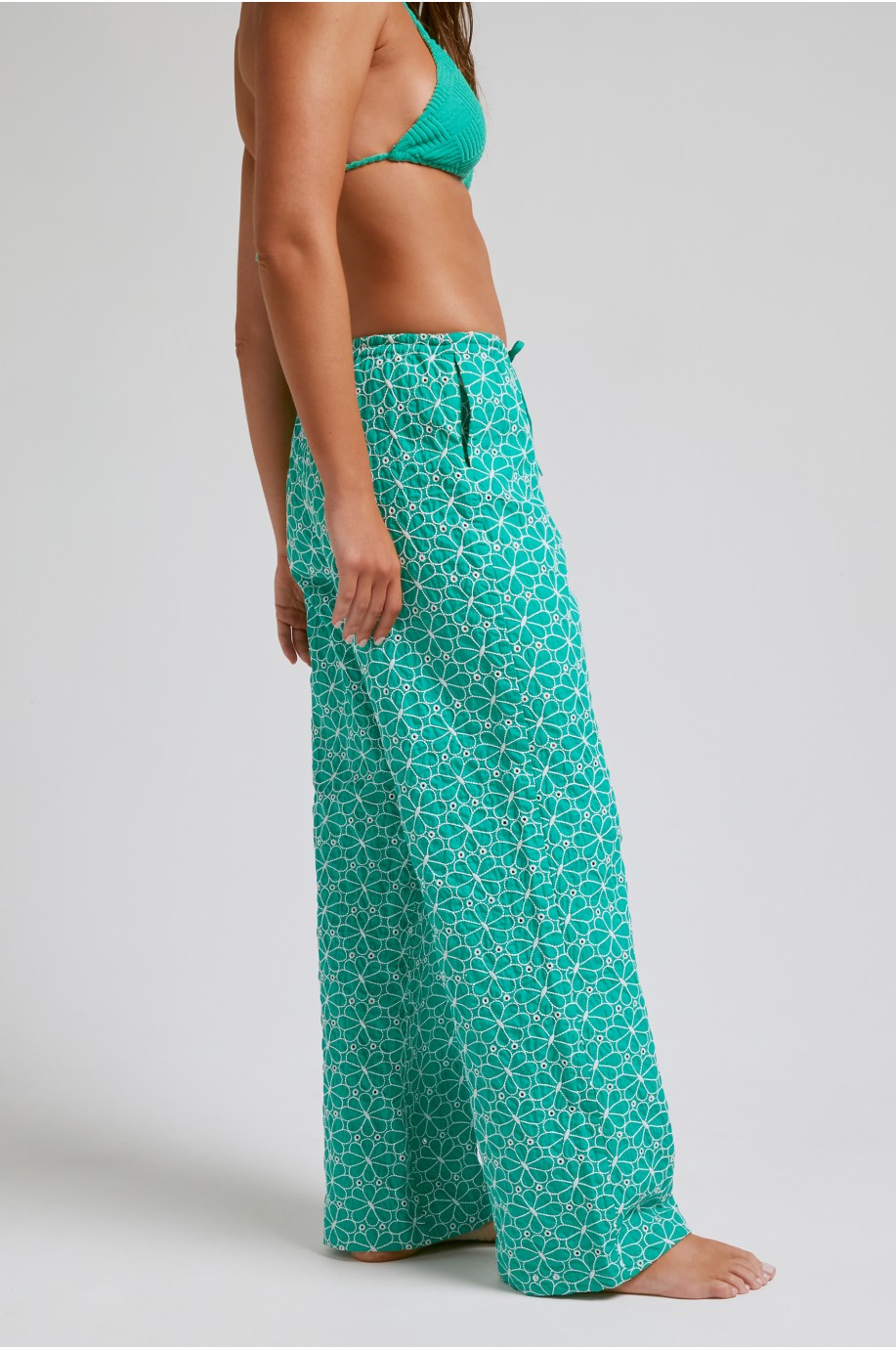 Pantalon noeud Vert | Robin Collection