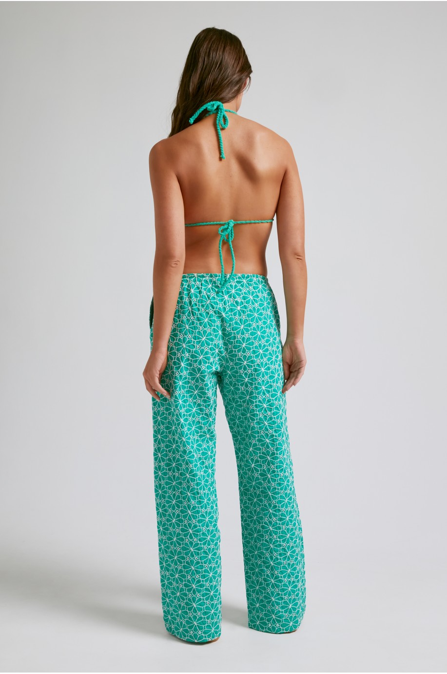 Pantalon noeud Vert | Robin Collection