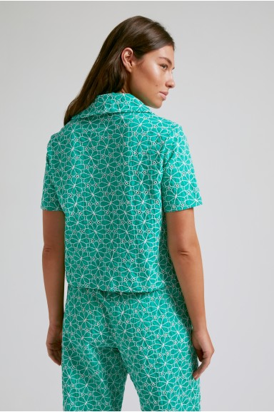 Chemise noeud Vert | Robin Collection