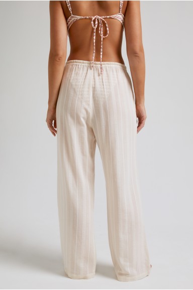 Pantalon noeud Ecru | Robin Collection