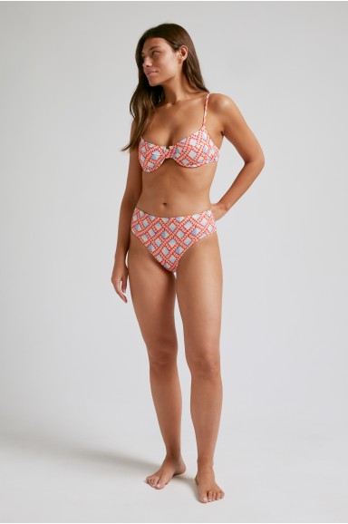Maillot de bain 2 pièces Balconette Mohawk Culotte Haute | Robin Collection